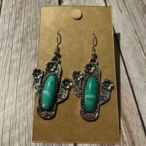 Southwestern Blooming Cactus Earrings